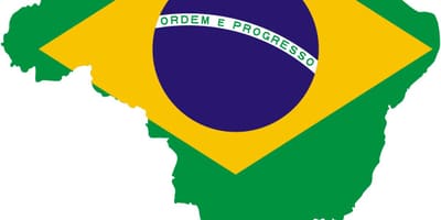 Brasilien Flagge-Karte