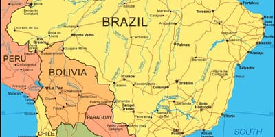 Städte Karte von Brasilien
