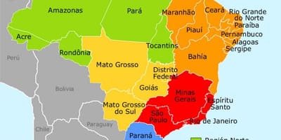 Brasilien Regionen anzeigen