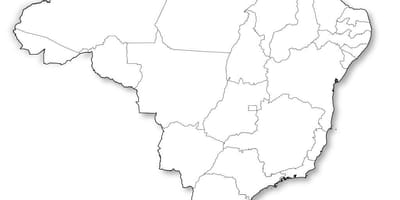 Brasilien Karte leer